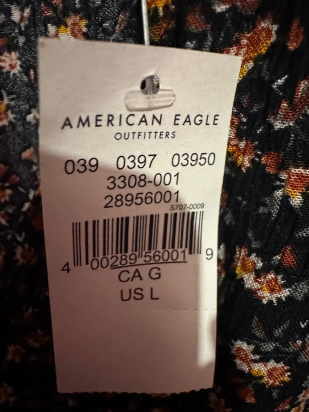 American Eagle Outfitters Black Floral Romper - Picture 2 of 4